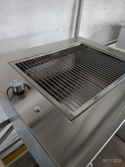 Churrasqueira embutir bancada tipo cooktop